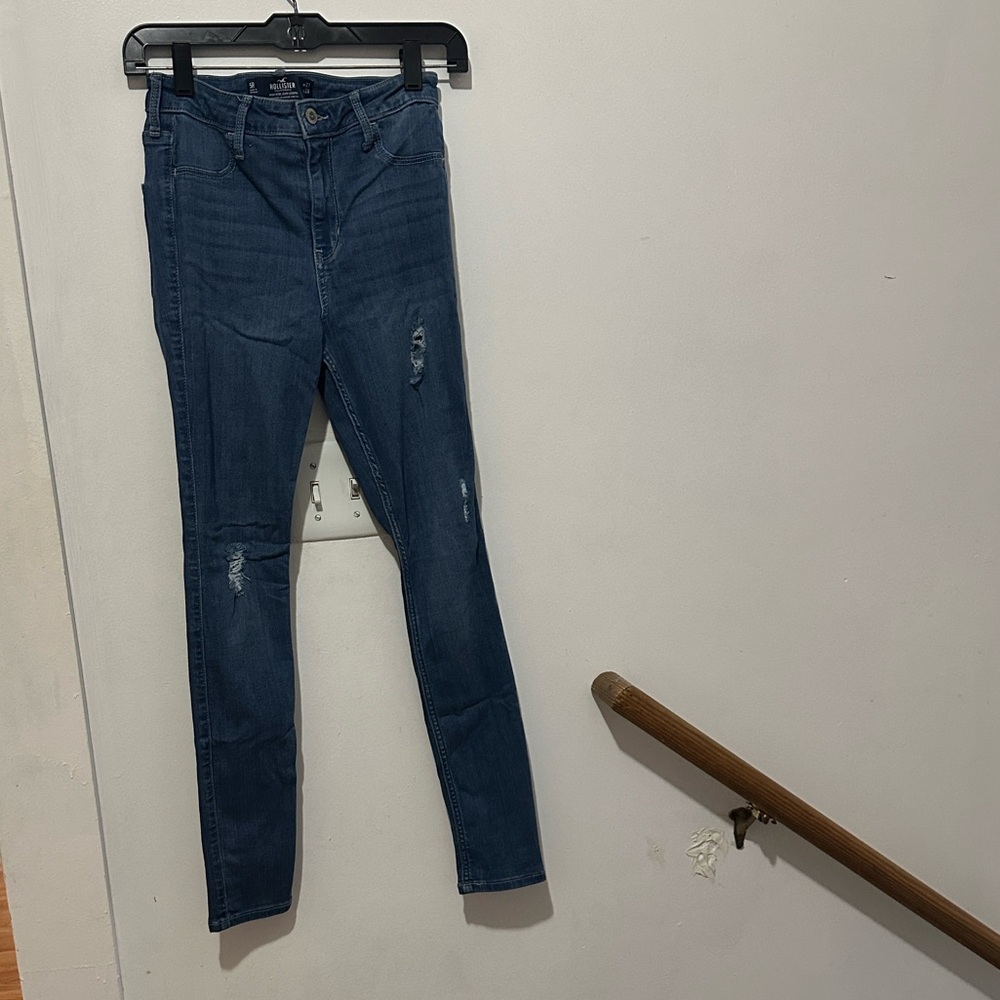 Hollister Blue High-Rise Stretch Jeans